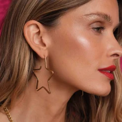 Femme Luzaka Boucles<Boucles créoles étoiles Véra