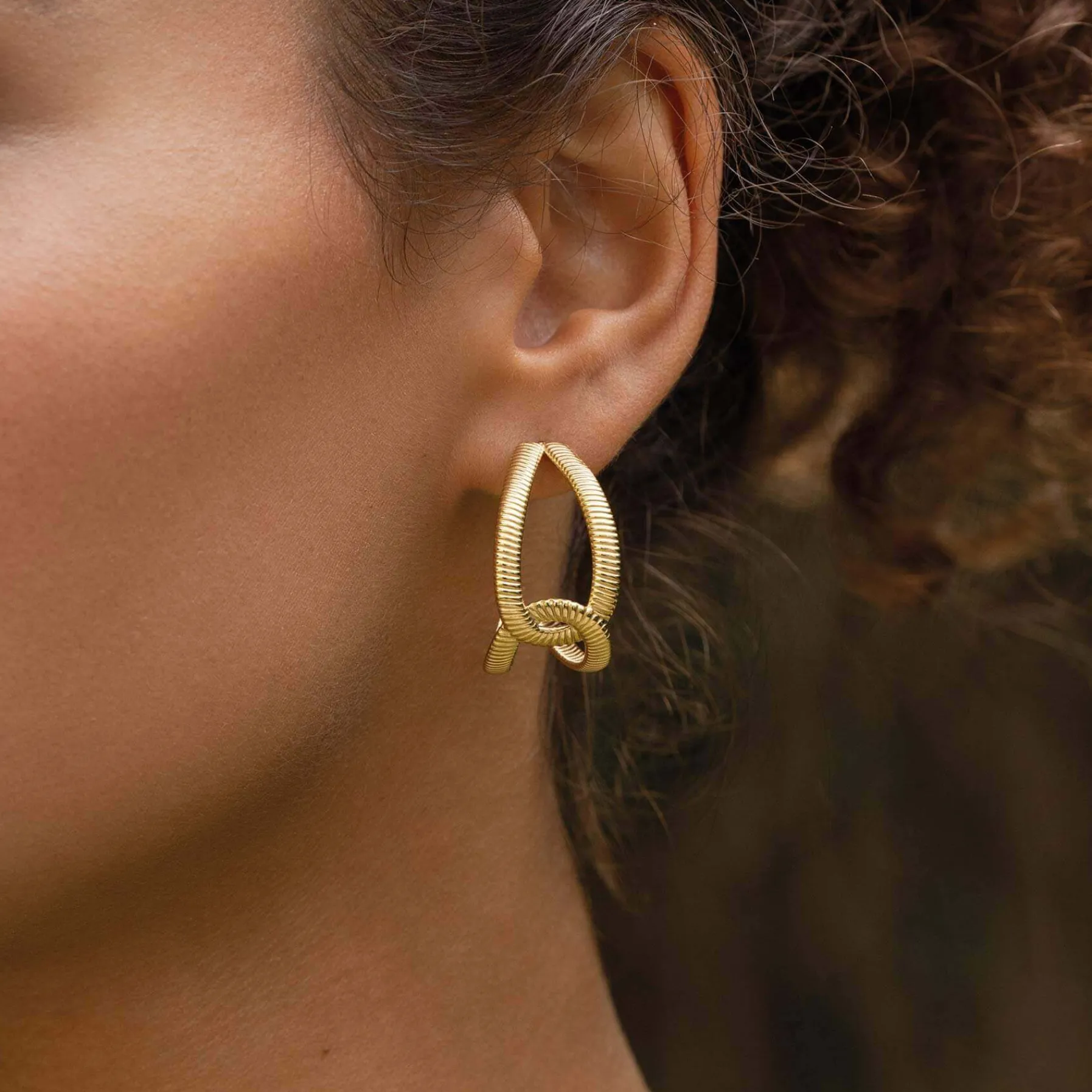 Femme Luzaka Boucles<Boucles Dénitsa acier doré or