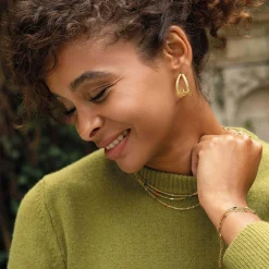 Femme Luzaka Boucles<Boucles Dénitsa acier doré or