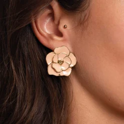 Femme Luzaka Boucles<Boucles Eden roses acier doré or