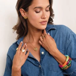 Femme Luzaka Boucles<Boucles Epora acier doré or