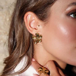 Femme Luzaka Boucles<Boucles Florine acier doré or