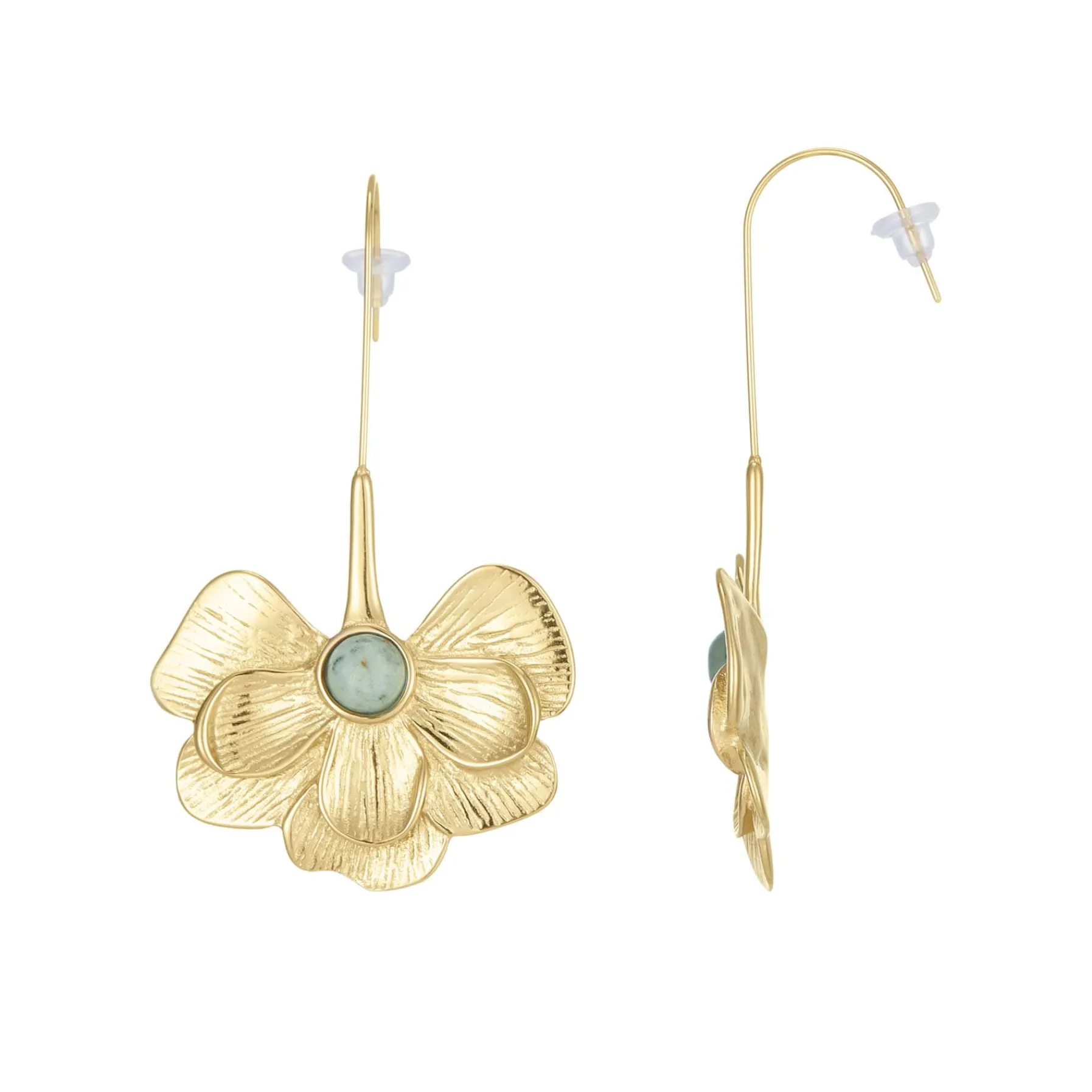Femme Luzaka Boucles<Boucles Iris Pin Africain acier doré or