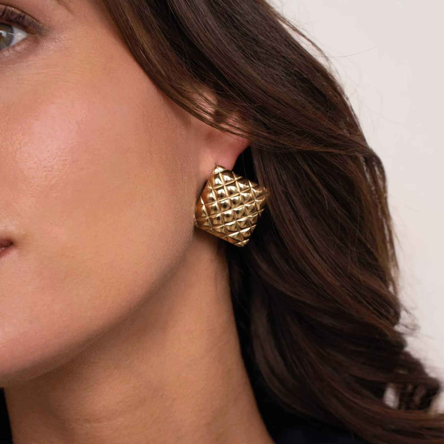 Femme Luzaka Boucles<Boucles Izzy carré acier doré or