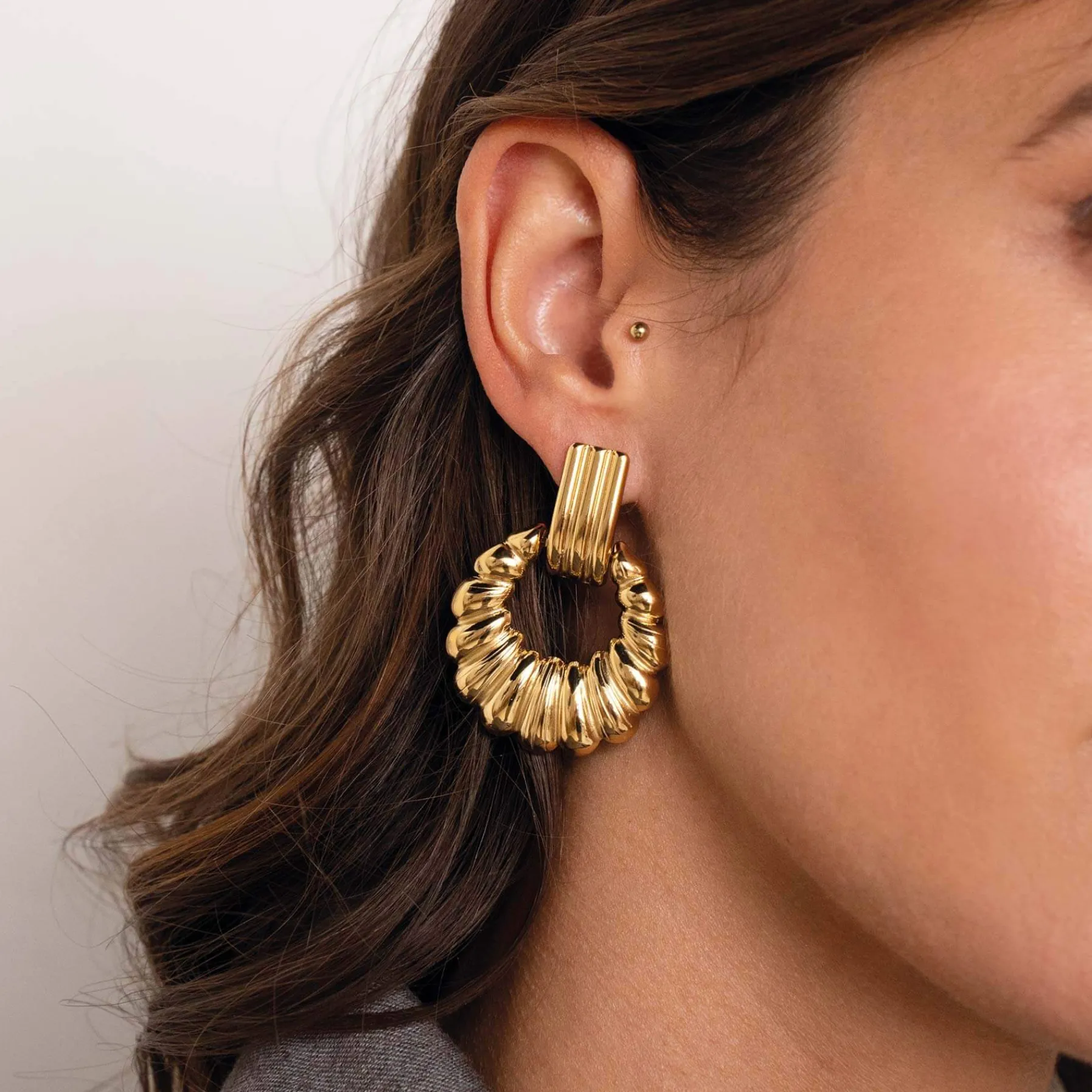 Femme Luzaka Boucles<Boucles Jovia acier doré or