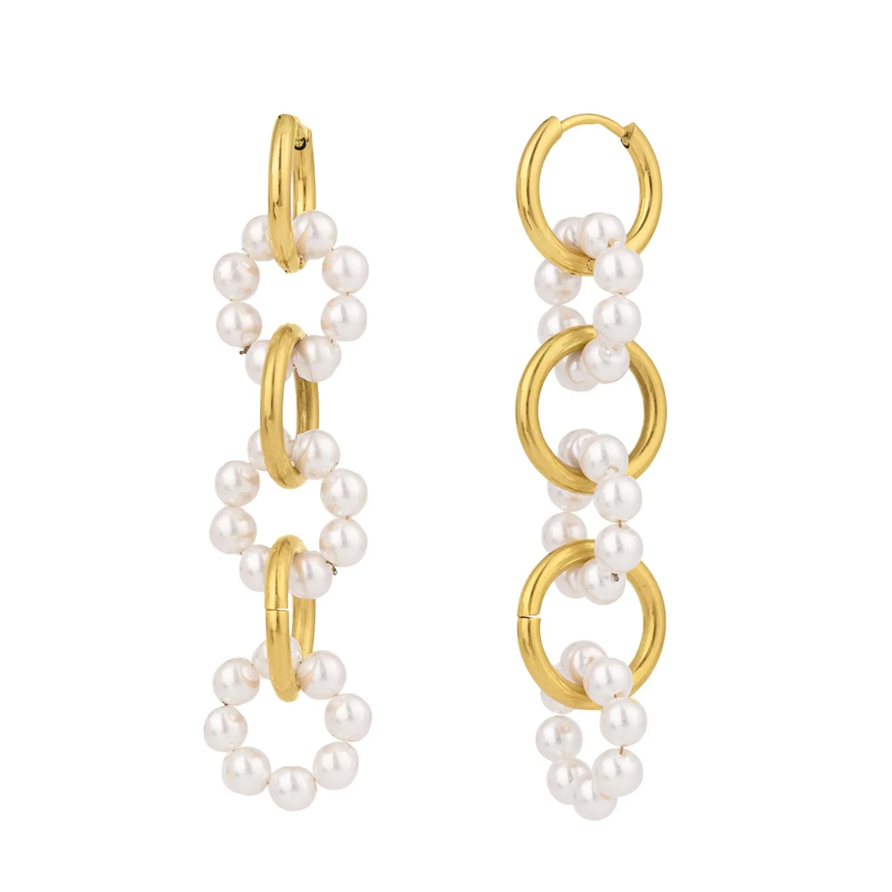 Femme Luzaka Boucles<Boucles Lalita acier doré or