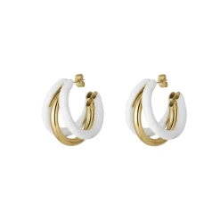 Femme Luzaka Boucles<Boucles Lona blanches acier doré or