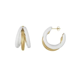 Femme Luzaka Boucles<Boucles Lona blanches acier doré or
