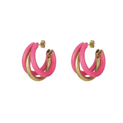 Femme Luzaka Boucles<Boucles Lona fuchsias acier doré or