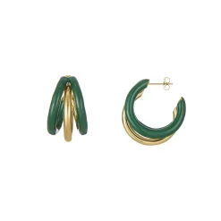 Femme Luzaka Boucles<Boucles Lona vertes acier doré or