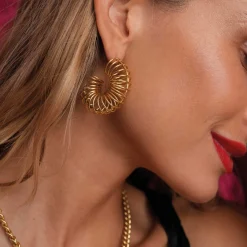 Femme Luzaka Boucles<Boucles Lotty acier doré or