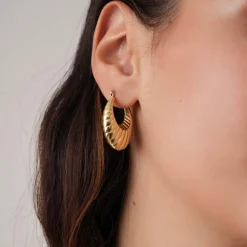 Femme Luzaka Boucles<Boucles Louisa acier doré or