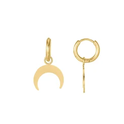 Femme Luzaka Boucles<Boucles Lunes acier dorées or