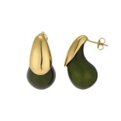Femme Luzaka Boucles<Boucles Maeva vertes acier doré or
