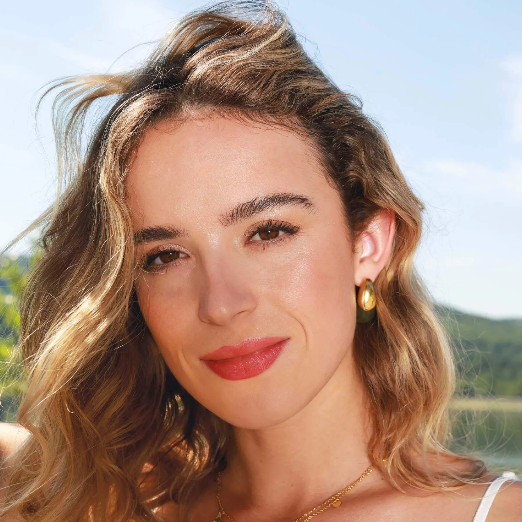 Femme Luzaka Boucles<Boucles Maeva vertes acier doré or