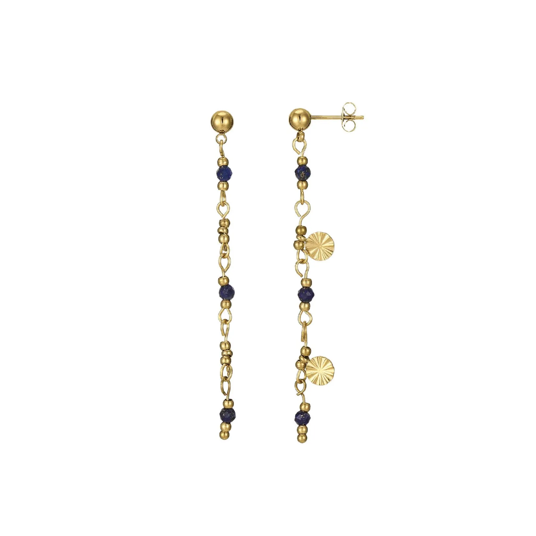 Femme Luzaka Boucles<Boucles Mako Lapis Lazuli acier doré or