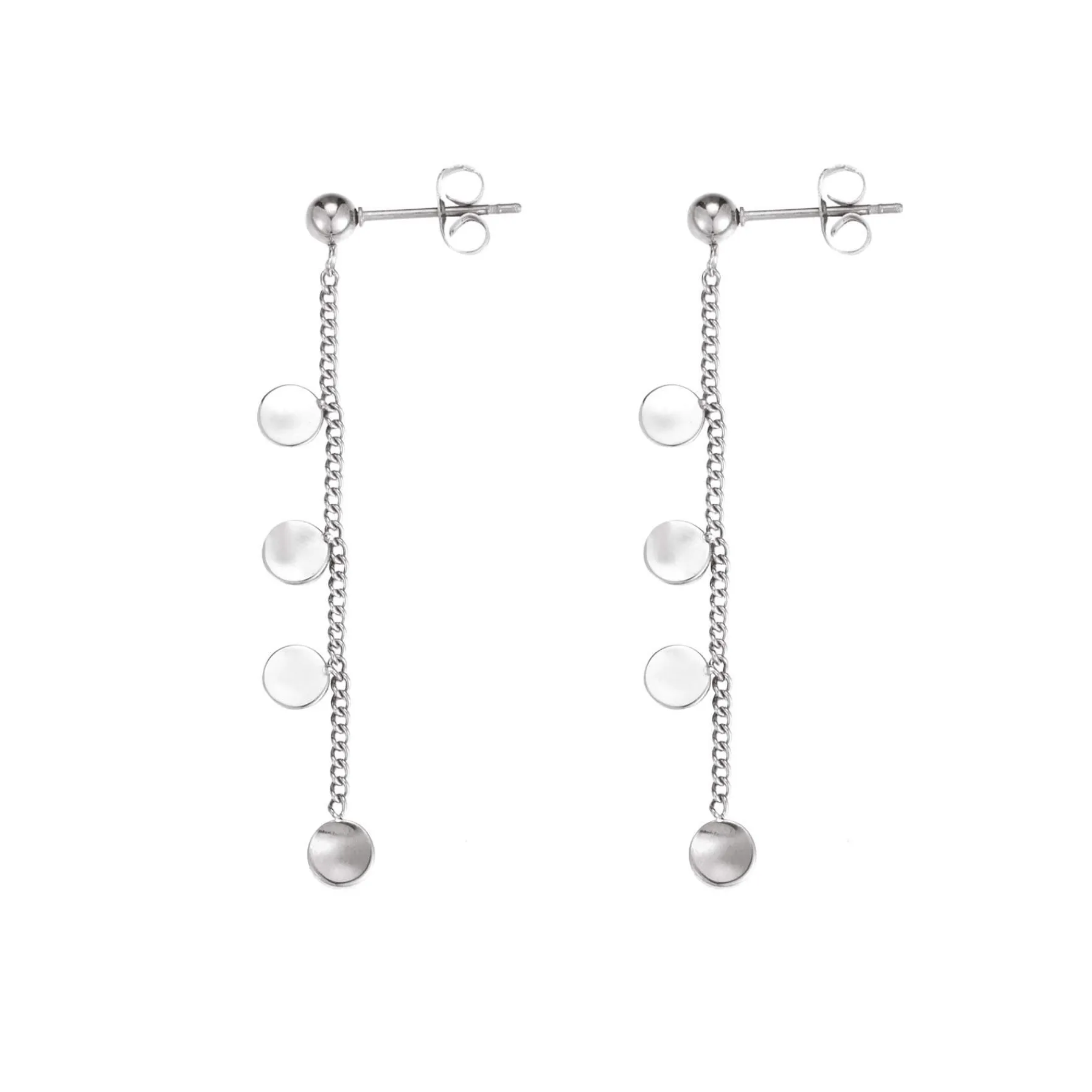 Femme Luzaka Boucles<Boucles Médailles rondes acier