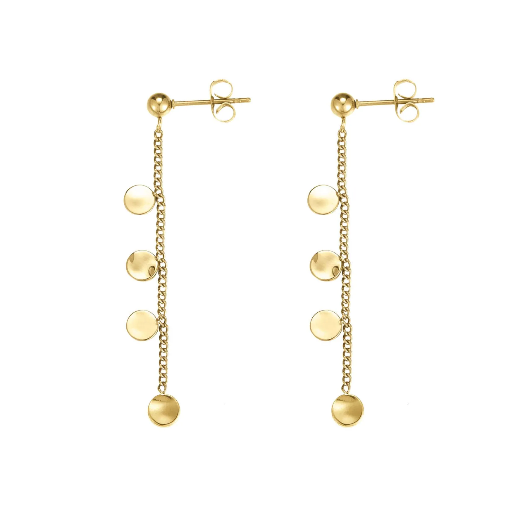 Femme Luzaka Boucles<Boucles Médailles rondes doré