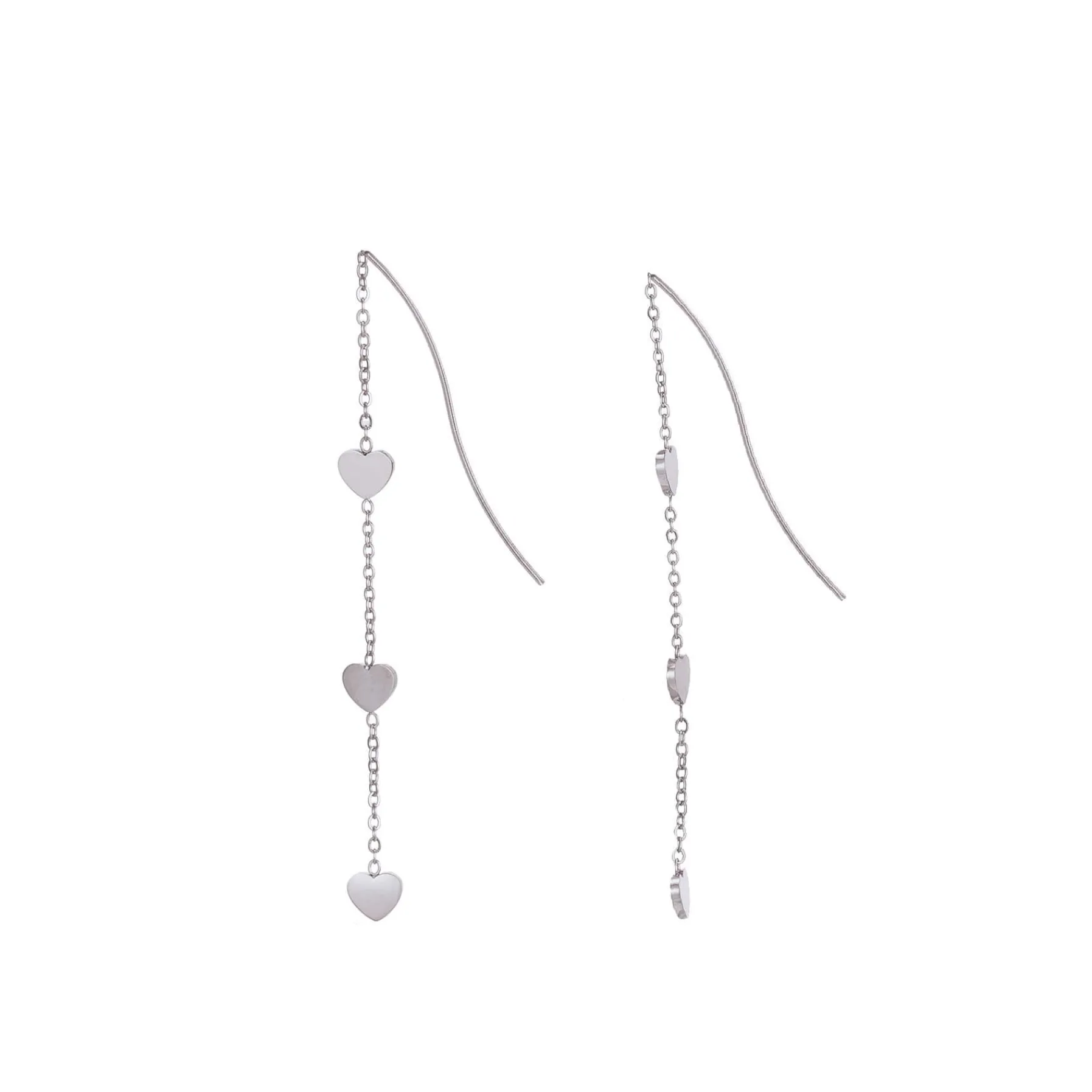 Femme Luzaka Boucles<Boucles Multi cœurs acier