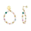 Femme Luzaka Boucles<Boucles Nacre et pierres acier doré or