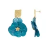 Femme Luzaka Boucles<Boucles Naomi bleues acier doré or