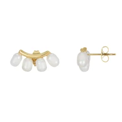 Femme Luzaka Boucles<Boucles Olivia acier doré or et nacre