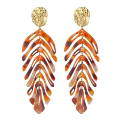 Femme Luzaka Boucles<Boucles Palmyre Orange acier doré or