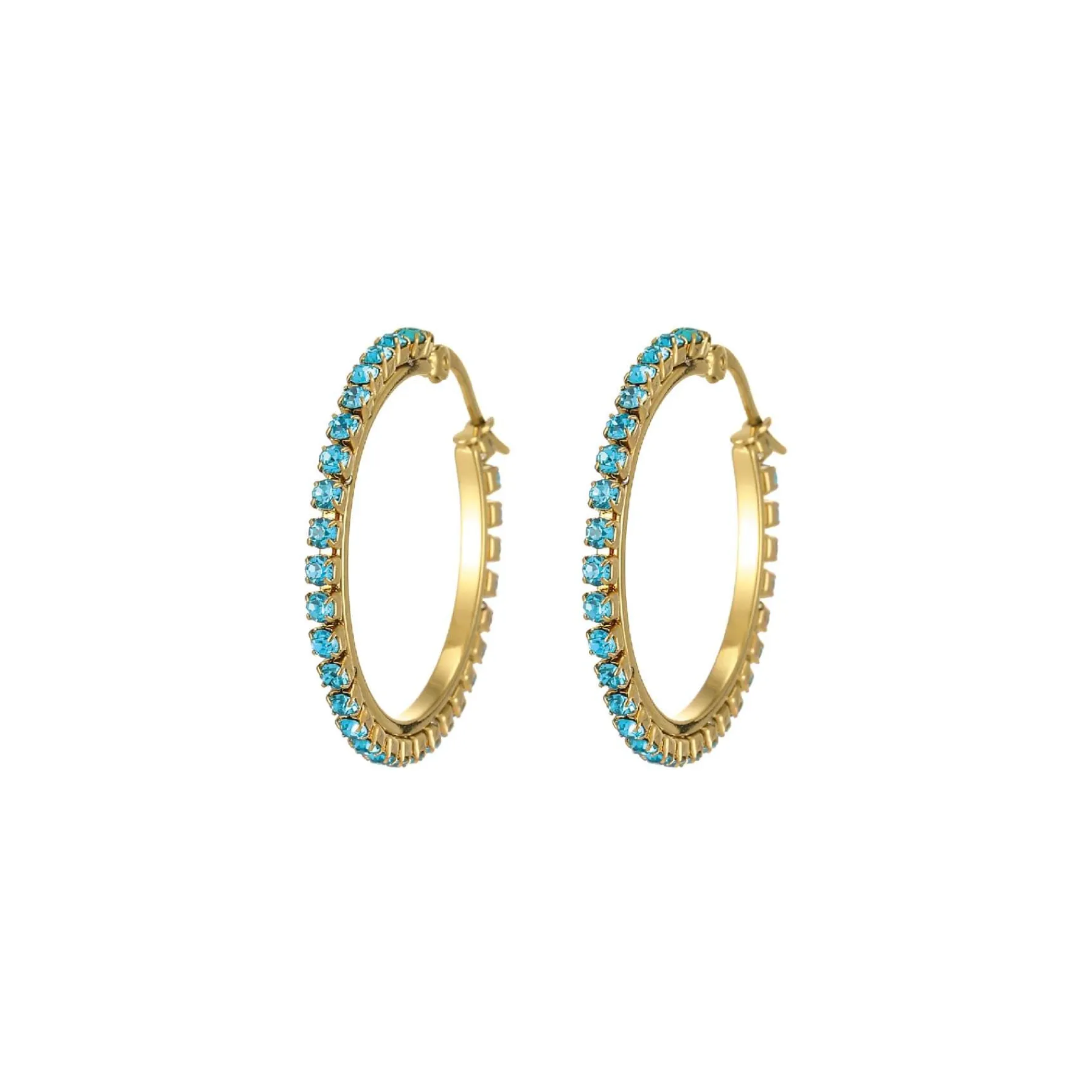 Femme Luzaka Boucles<Boucles Riviera strass Bleu