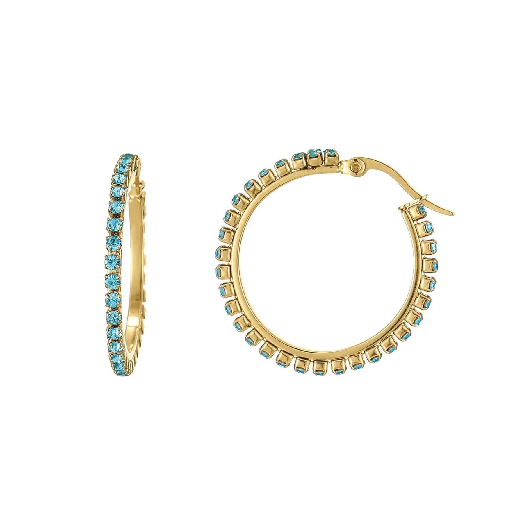 Femme Luzaka Boucles<Boucles Riviera strass Bleu
