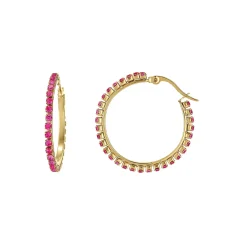 Femme Luzaka Boucles<Boucles Riviera strass rose