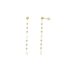 Femme Luzaka Boucles<Boucles Rosaire nacre acier dorées or
