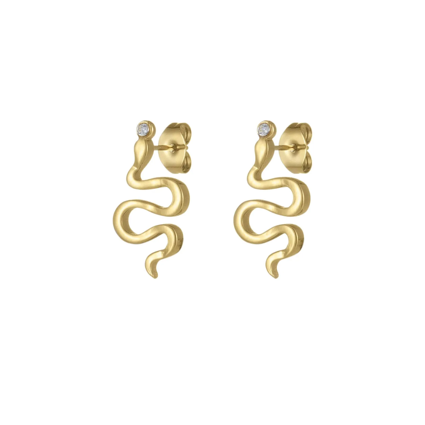 Femme Luzaka Boucles<Boucles Serpentin acier doré or