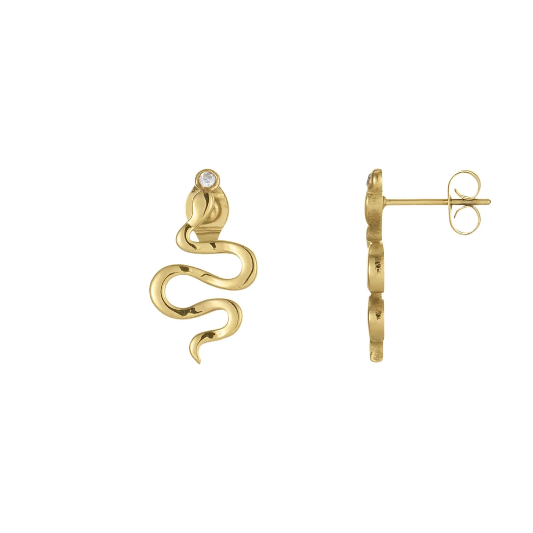Femme Luzaka Boucles<Boucles Serpentin acier doré or