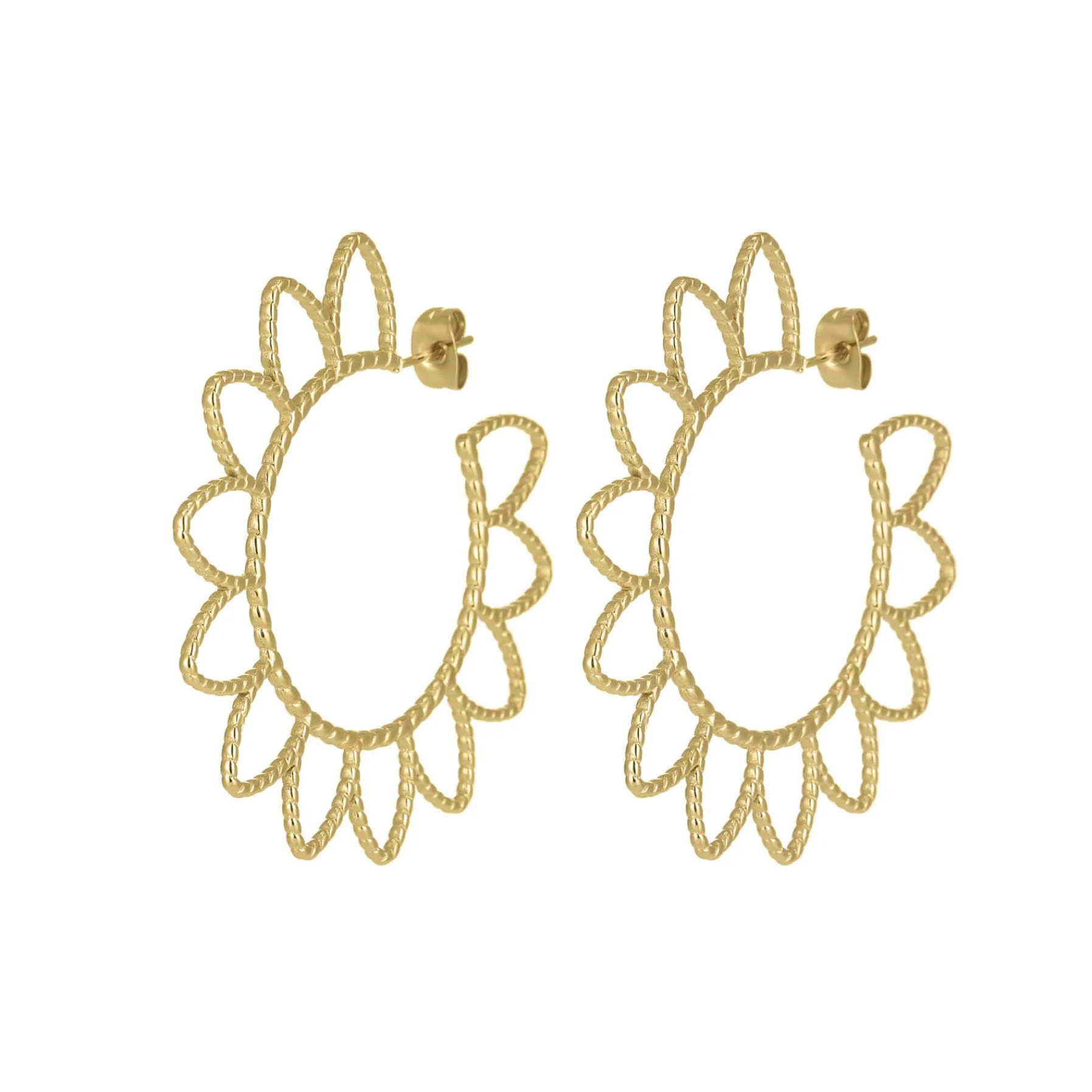 Femme Luzaka Boucles<Boucles Sunny acier doré or