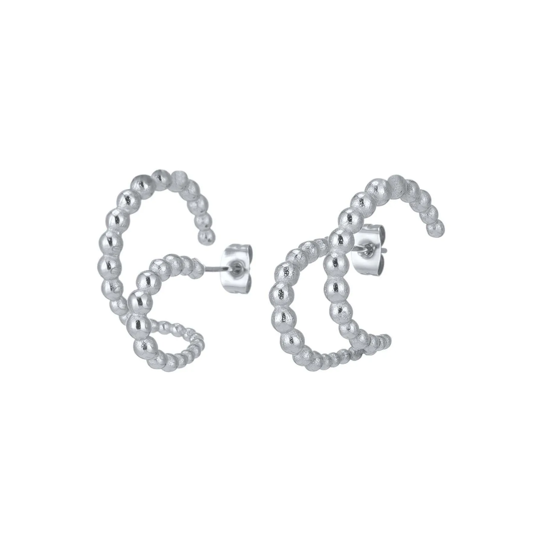 Femme Luzaka Boucles<Boucles Twist acier argenté
