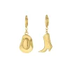Femme Luzaka Boucles<Boucles Western acier doré or