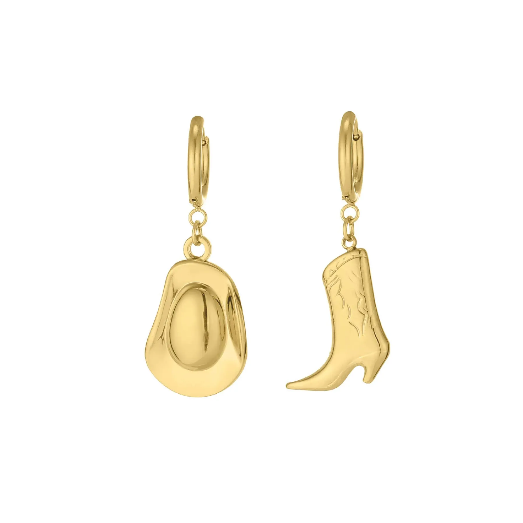 Femme Luzaka Boucles<Boucles Western acier doré or