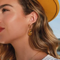 Femme Luzaka Boucles<Boucles Western acier doré or