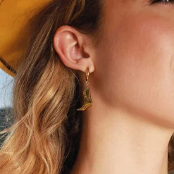 Femme Luzaka Boucles<Boucles Western acier doré or