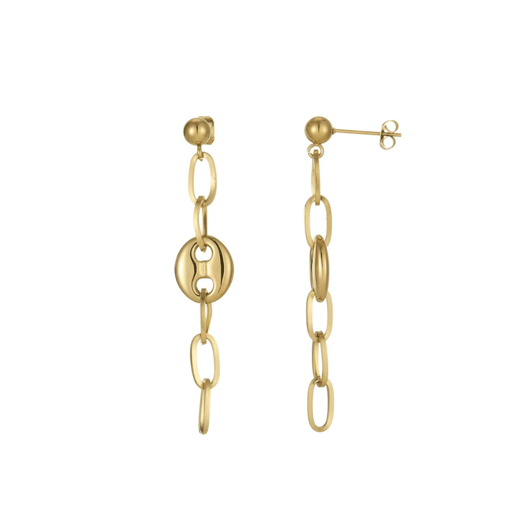 Femme Luzaka Boucles<Boucles Yako acier doré or