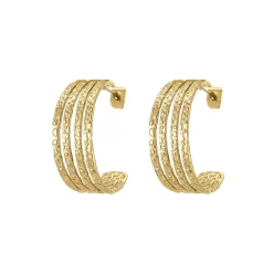 Femme Luzaka Boucles<Boucles Zéfir acier doré or