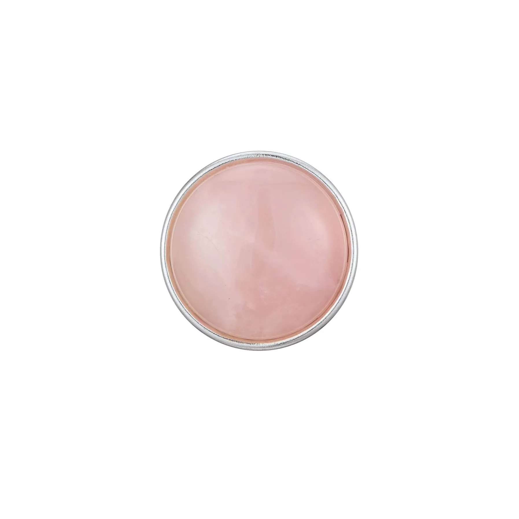 Luzaka Bijoux Snap<Bouton Snap Pierre Quartz rose