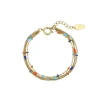 Femme Luzaka Bracelets<Bracelet Bilbao bleu acier doré or