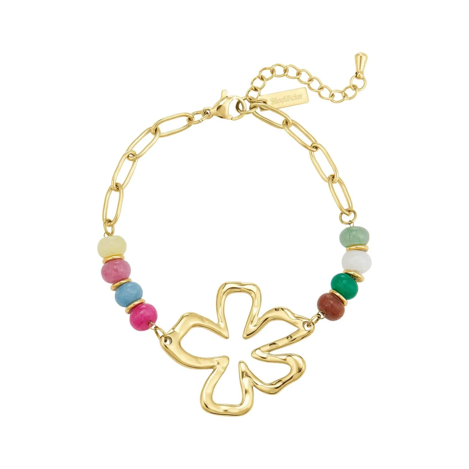 Femme Luzaka Bracelets<Bracelet Constance acier doré or multicolores