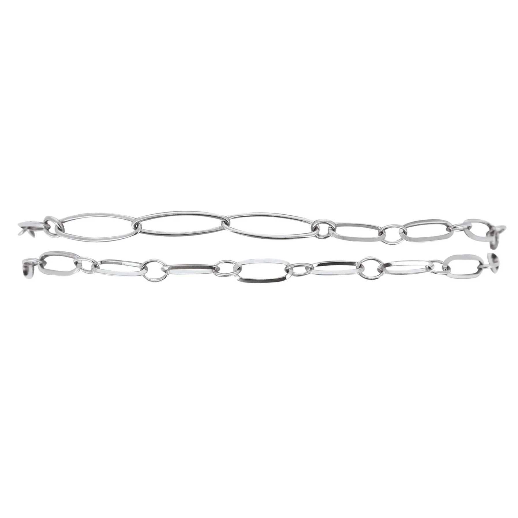 Luzaka Luzacharms<Bracelet double chaine acier Luza Charms