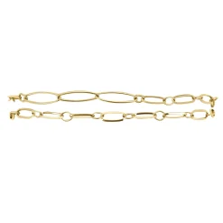 Luzaka Luzacharms<Bracelet double chaine dorée Luza Charms