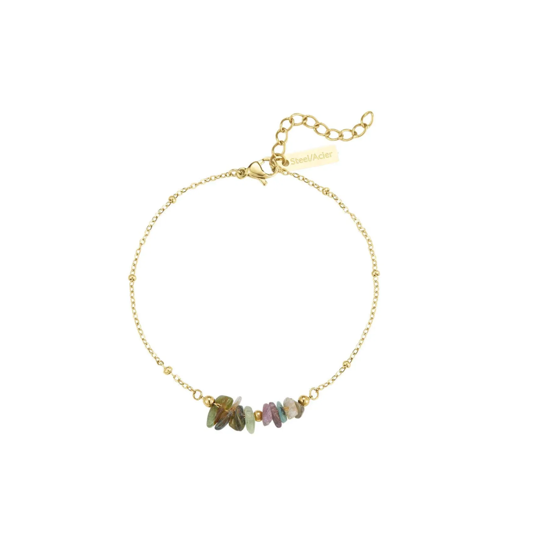 Femme Luzaka Bracelets<Bracelet Flavie acier doré or et pierres