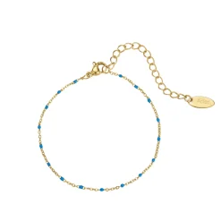 Femme Luzaka Bracelets<Bracelet goutte d'eau bleu acier doré or