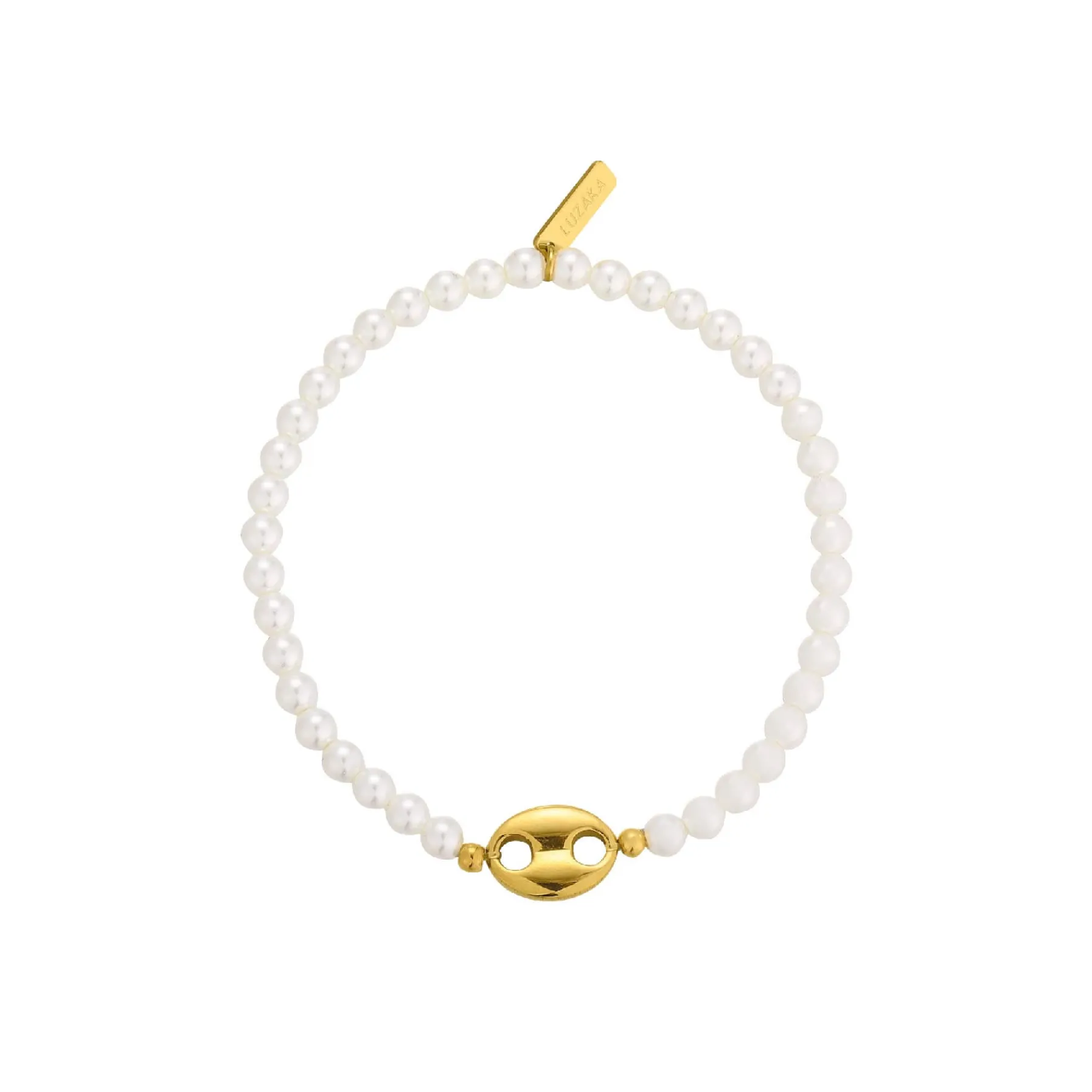 Femme Luzaka Bracelets<Bracelet Hinano verre acier doré or