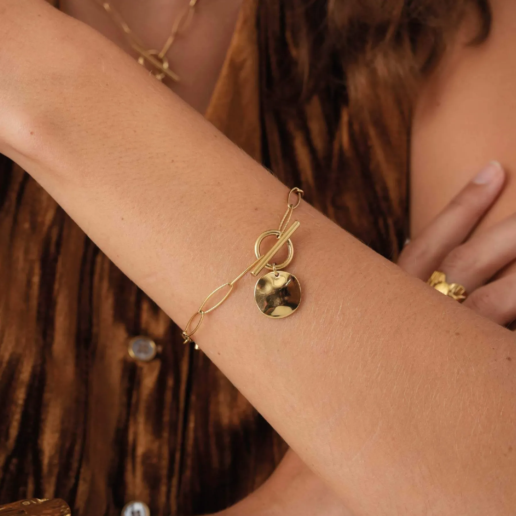 Femme Luzaka Bracelets<Bracelet Izzy acier doré or